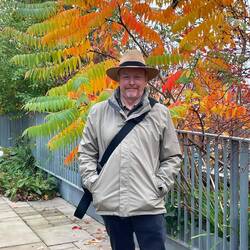 Ian and some lovely autumn trees
