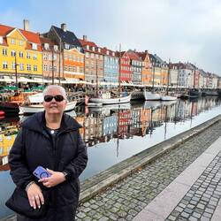 Nyhavn, a very popular spot and where you can take canal cruises