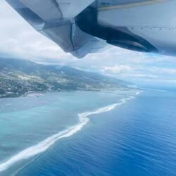 Gleiches Phänomen mit der Welle - hier um Tahiti