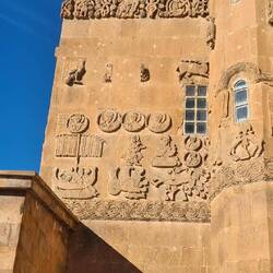 Jonah being eaten by the whale - and then spat out again in the next scene