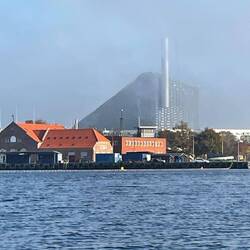 The waste to energy plant, ski slope and rock climbing wall