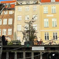 Middle building is where Hans Christian Andersen grew up