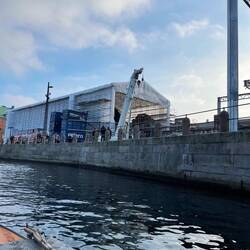 Rebuilding of the old Stock Exchange which was destroyed in a fire in April 2024