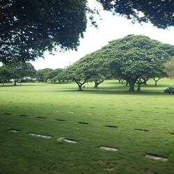 Der Friedhof für die beim Angriff auf Pearl Harbour gefallenen Veteranen