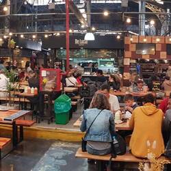 Exceptional local market with food stands.