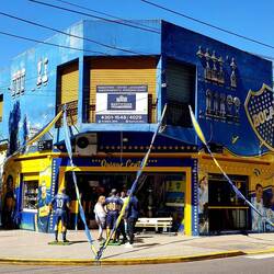 La Boca: Football souvenirs are sold everywhere...