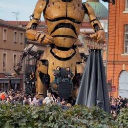 Garonne the Minotaur, protagonist in the 2018 show and defender of the city