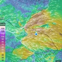 The storm that created devastation in Valencia , we got by with very heavy winds.