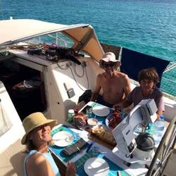 Lunch with home made tuna cake