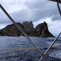 The impressive Es Vedra Rock south west Ibiza