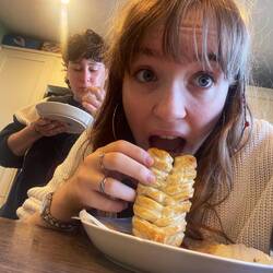 Me eating it feat. Andrea