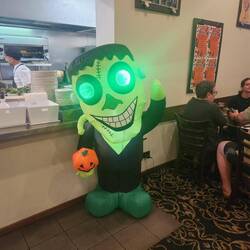 Halloween character at Holland Park hotel