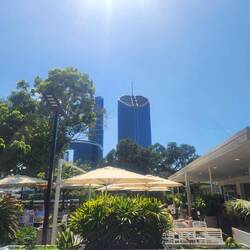 Brisbane skyline from Southbank