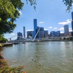 Brisbane skyline from Southbank