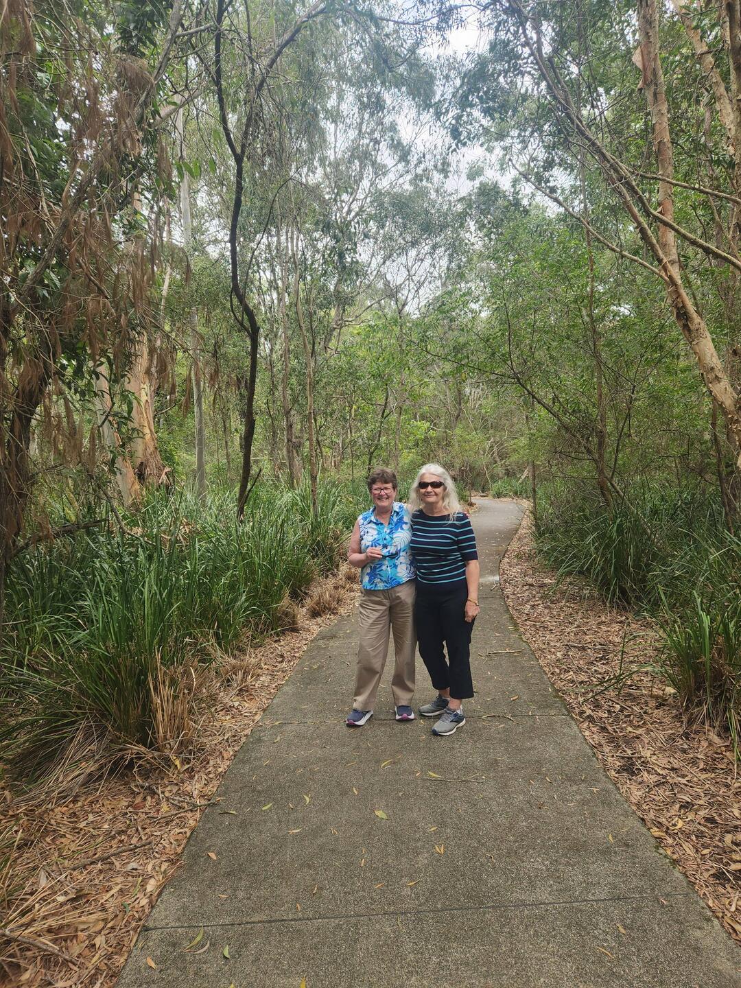 Sonia and Janine at Ormeau forest