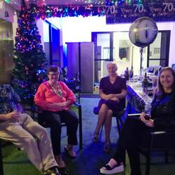 Mark, Sonia, Lyn and Jenny at the party