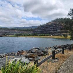 Hinze Dam and walls