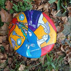 sehr schön bemalte Poller