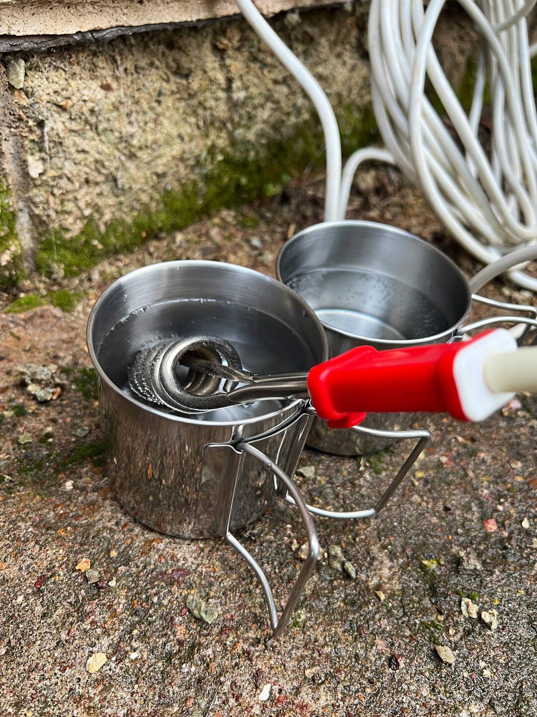Unser Tauchsieder, eines der besten Weihnachtsgeschenke, das wir je bekommen hatten😅