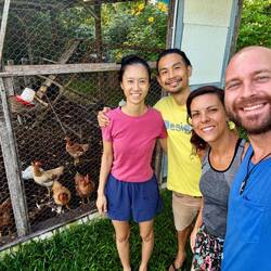 Jern, Kai, Paulette, Michelle, Jennifer, Germain, Kevin et nous 🐓