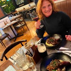 Abendessen bei Finn's in Taupo