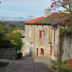 Upper town Pyrenees in the back ground