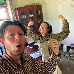 Noch hochmotiviert... 2 Stunden später sah das anders aus