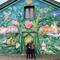 In front of some urban art in Christiania