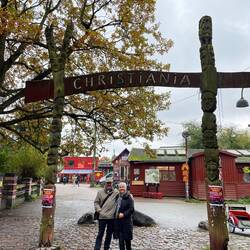 At the entrance to Christiania