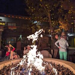 The lead-up to Halloween at the Campfire Hotel fire pit