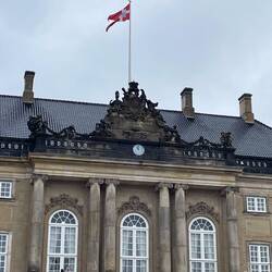 Fred is in the house - flag with emblem indicates most senior Royal is home
