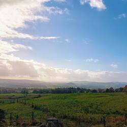 La campagne écossaise! C'est bien vert!