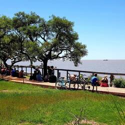 The estuary of Rio de la Plata.