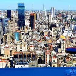 Hotel*s balcony. Enjoying the view & a Malbec.
