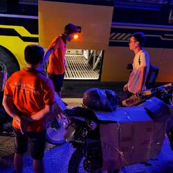 Zu wenig Platz für beide Töffs