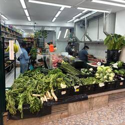 Open shop front butcher in Moorish Quarter