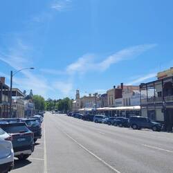 Beechworth, gold rush town with wide streets