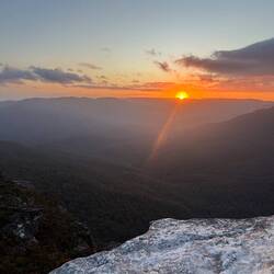Sonnenuntergang am Lincoln‘s Rock