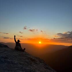 Sonnenuntergang am Lincoln‘s Rock