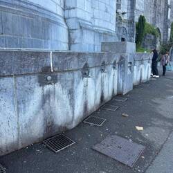 Holy water from the Grotte