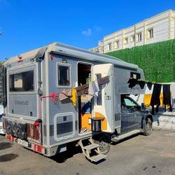 Campingplatz mit Waschmaschine