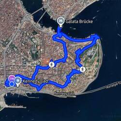 Unser Spaziergang heute. Gem. Goggle Maps 7.4km