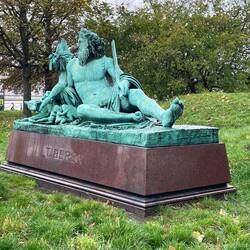 Interesting statue at Sortedams Lake