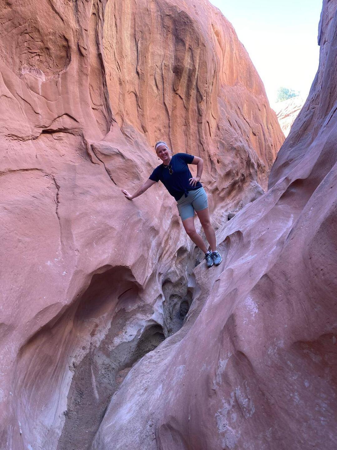 Auf dem Weg zu den Slot- Canyons
