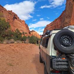 Wolke auf dem Burr Trail