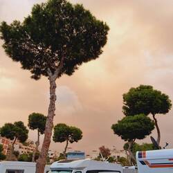 Hier bereitet sich das nächste Donnerwetter vor! Die Wolken sind rot!