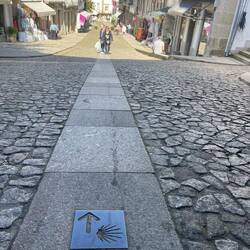 Inside the castle walls in Valenca, Portugal, on the border with Spain.