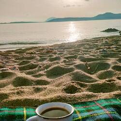Geburtstags Frühstück am Strand