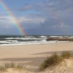 Ein morgendlicher Spaziergang am Strand von Aveiro