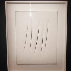 Lucio Fontana - Concetto spaziale. Attese (1963)